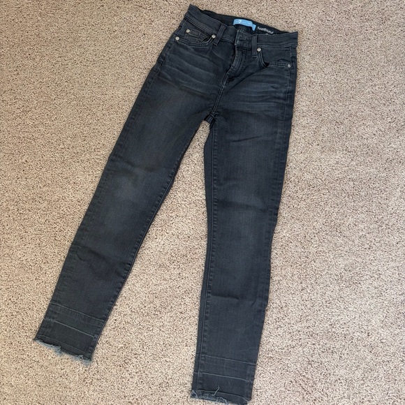 7 For All Mankind Denim - 7 for all mankind. Women's /Dark Gray/Black Ankle Jeans size 24